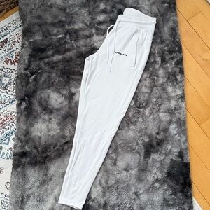Alphalete Soft White Athletic Joggers - small